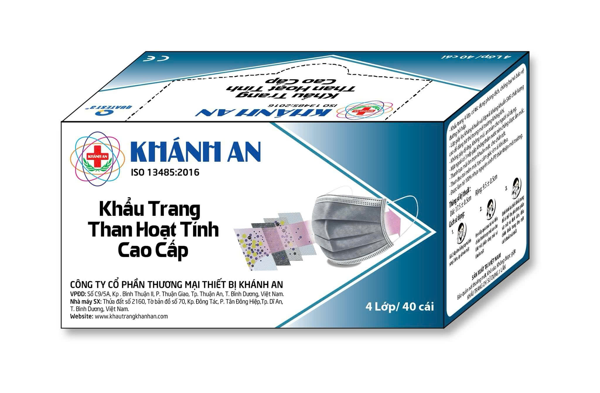 Khẩu trang hoạt tính cao cấp Khánh An Khẩu trang hoạt tính cao cấp Khánh An