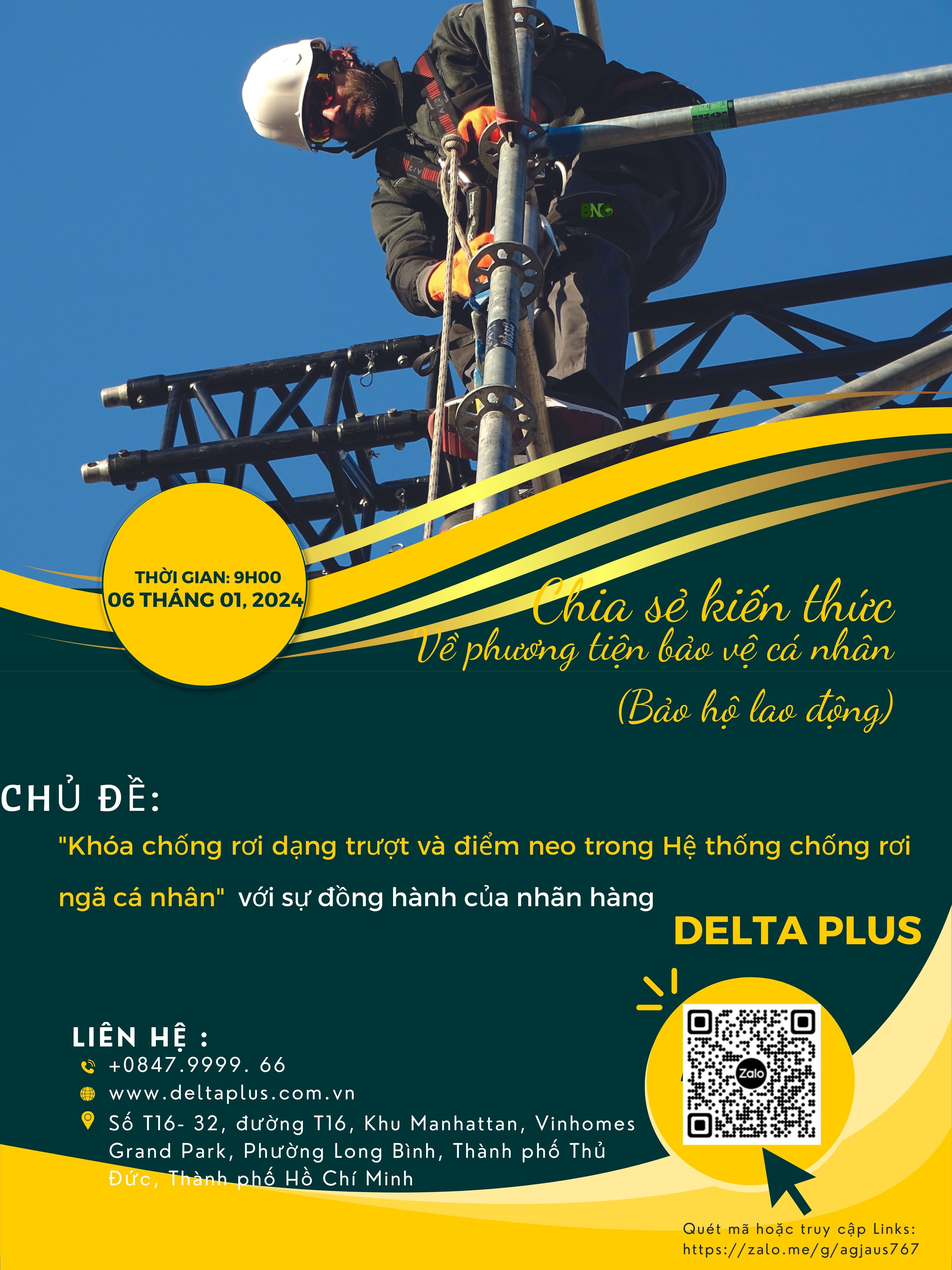 CHIA SẺ KIẾN THỨC VỀ PHƯƠNG TIỆN BẢO VỆ CÁ NHÂN NGÀY 06/01/2024