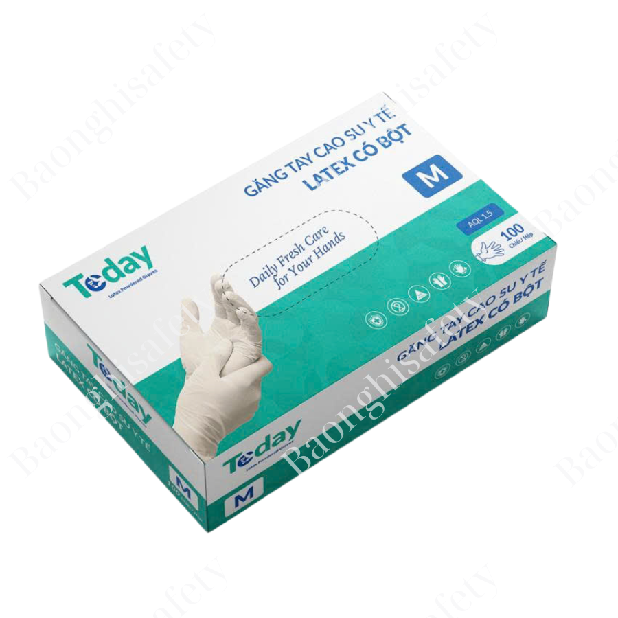 Găng tay cao su y tế Latex có bột