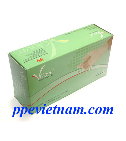 GĂNG TAY LATEX KHÔNG BỘT 5.8G VGLOVE
