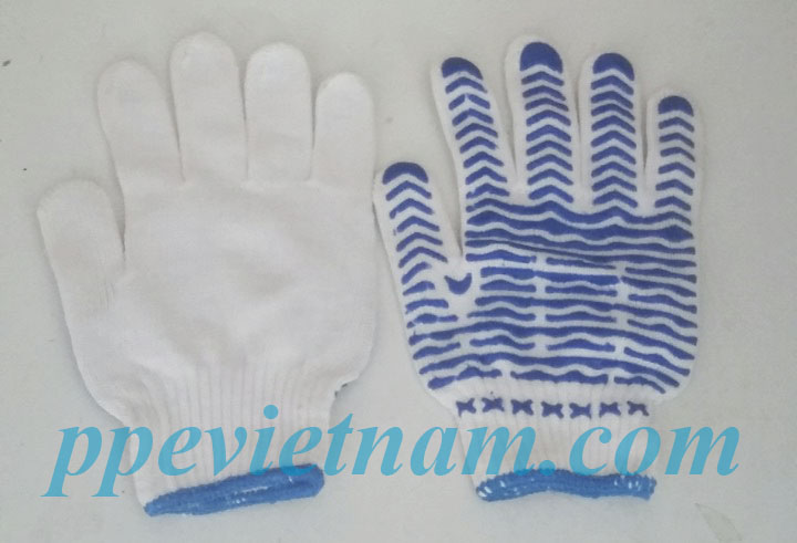 GĂNG TAY CHẤM  HẠT NHỰA VUÔNG 60G