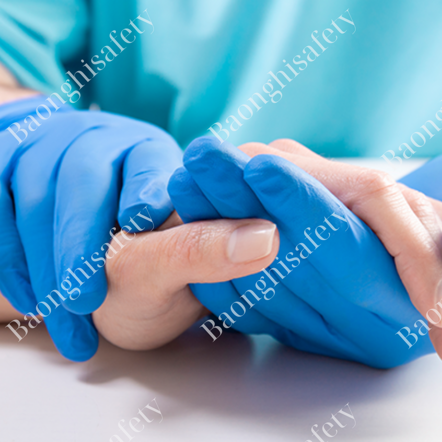 Găng Tay Nitrile Y Tế – Không Bột Nitrile Màu Xanh