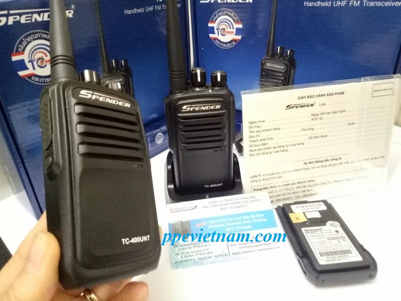 BỘ ĐÀM CẦM TAY TIỆN DỤNG SPENDER TC-400UHF/VHF