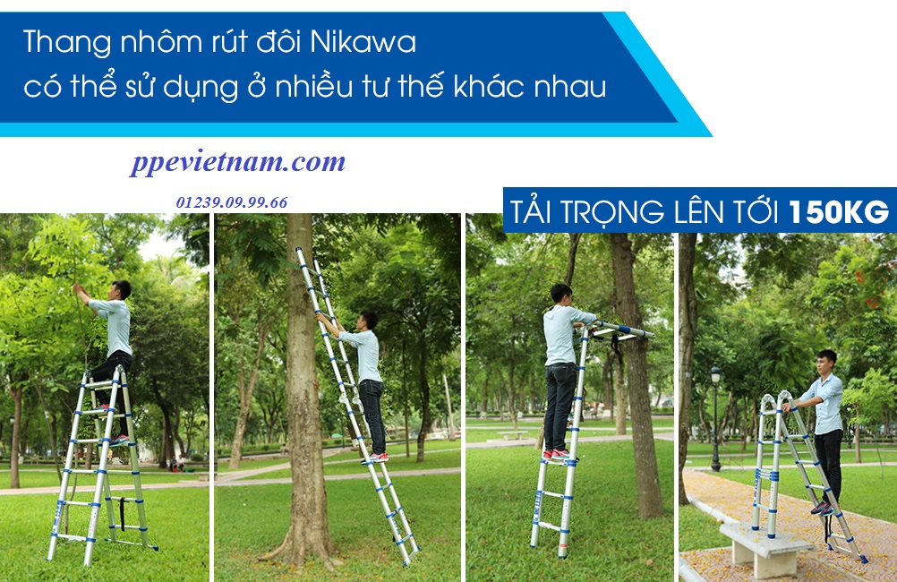 THANG NHÔM RÚT ĐÔI NIKAWA NK – 56AL