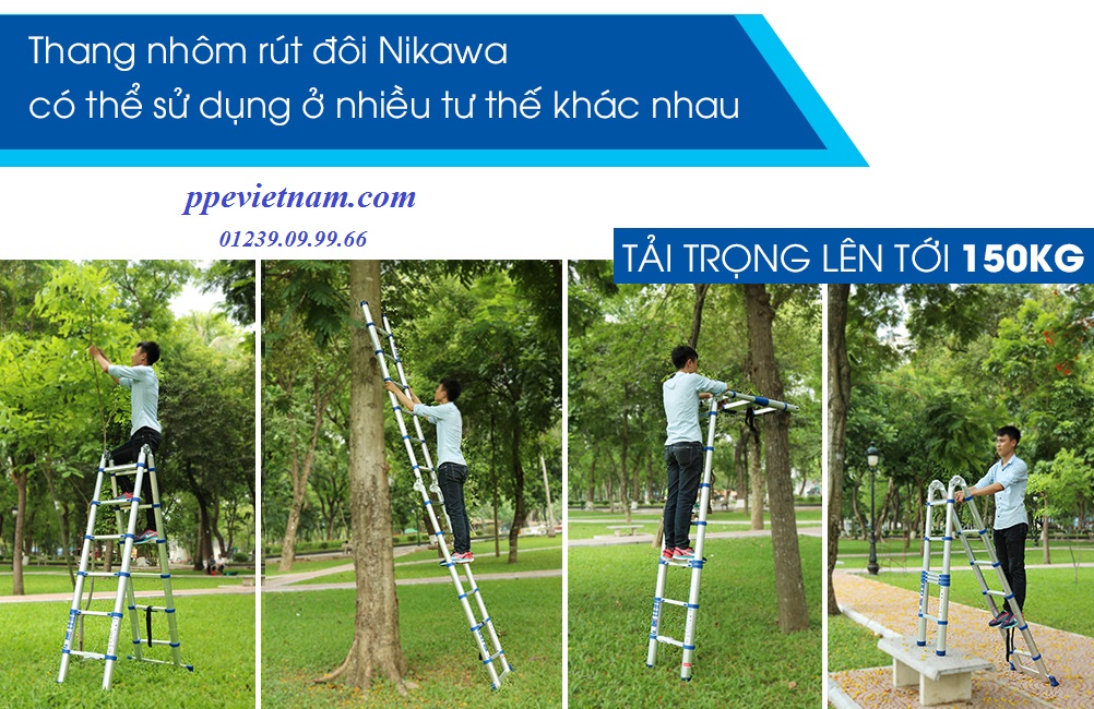 THANG NHÔM RÚT ĐÔI NIKAWA NK – 50AL