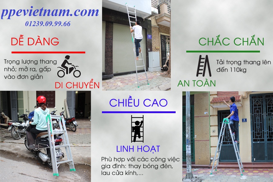 THANG NHÔM GẤP NIKAWA NKY-4C