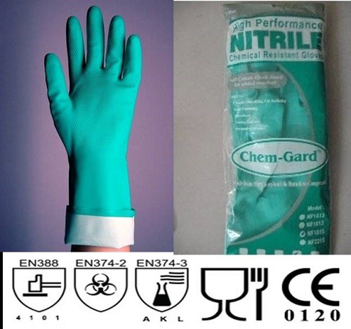 GĂNG TAY CHỐNG HÓA CHẤT NITRILE CHEM-GARD - NF1813