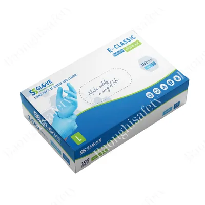 GĂNG TAY NITRILE Y TẾ MÀU XANH