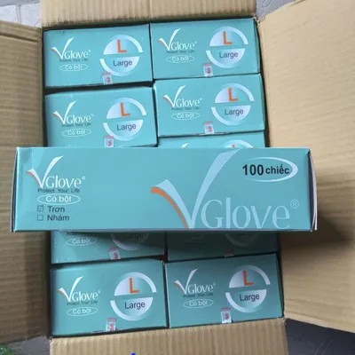 GĂNG TAY LATEX CÓ BỘT VGLOVE