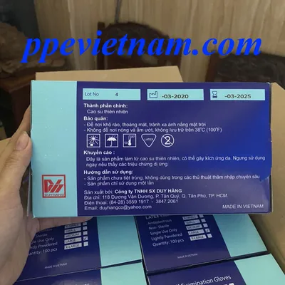 GĂNG TAY LATEX EXAMINATION GLOVES DUY HÀNG