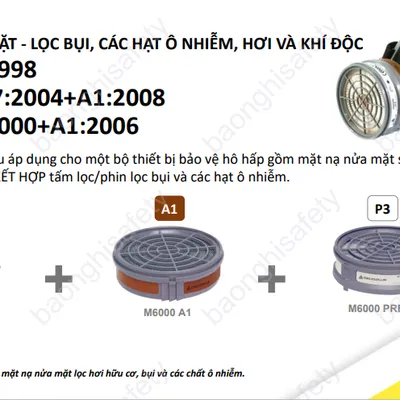 PHIN LỌC HƠI HỮU CƠ DELTAPLUS M6000A2