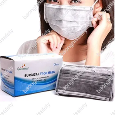 KHẨU TRANG THAN HOẠT TÍNH 4 LỚP GREETMED