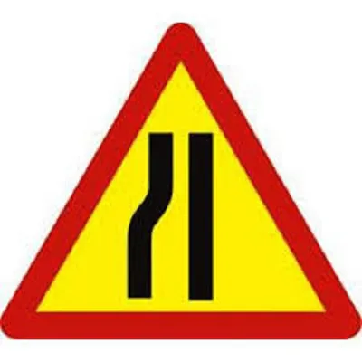 Biển số W.203 (a,b,c): Đường bị thu hẹp;