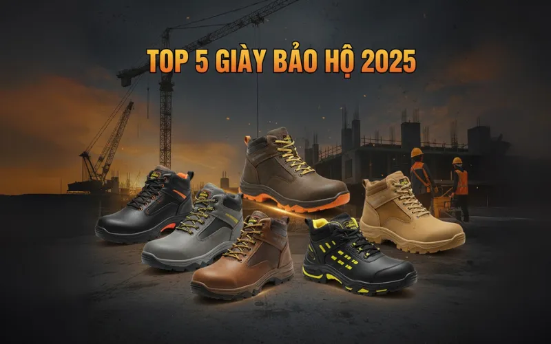 Top 5 giày bảo hộ tốt nhất cho công nhân xây dựng 2025
