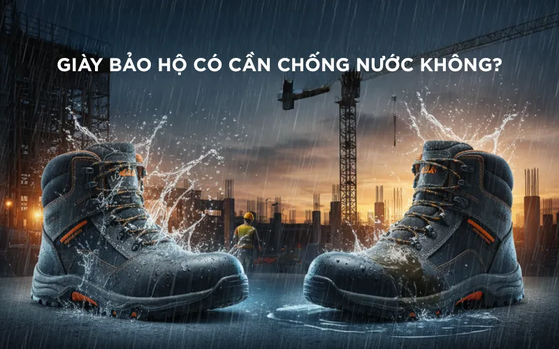 Giày bảo hộ có cần chống nước không?