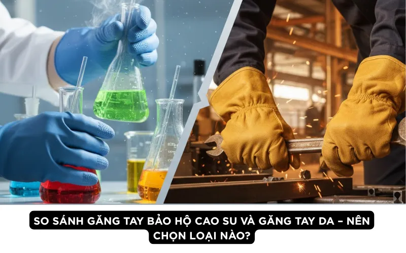So sánh găng tay bảo hộ cao su và găng tay da – Nên chọn loại nào?