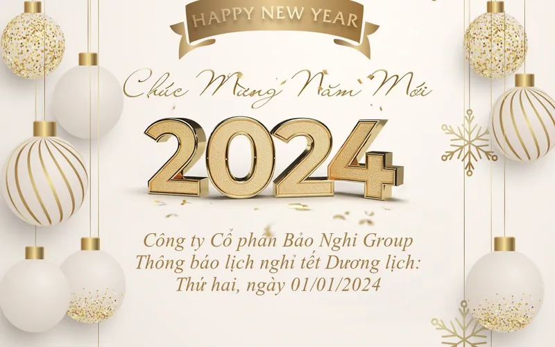 THÔNG BÁO NGHỈ TẾT DƯƠNG LỊCH NĂM 2024