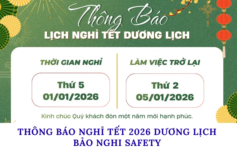 THÔNG BÁO NGHỈ TẾT DƯƠNG LỊCH 2026