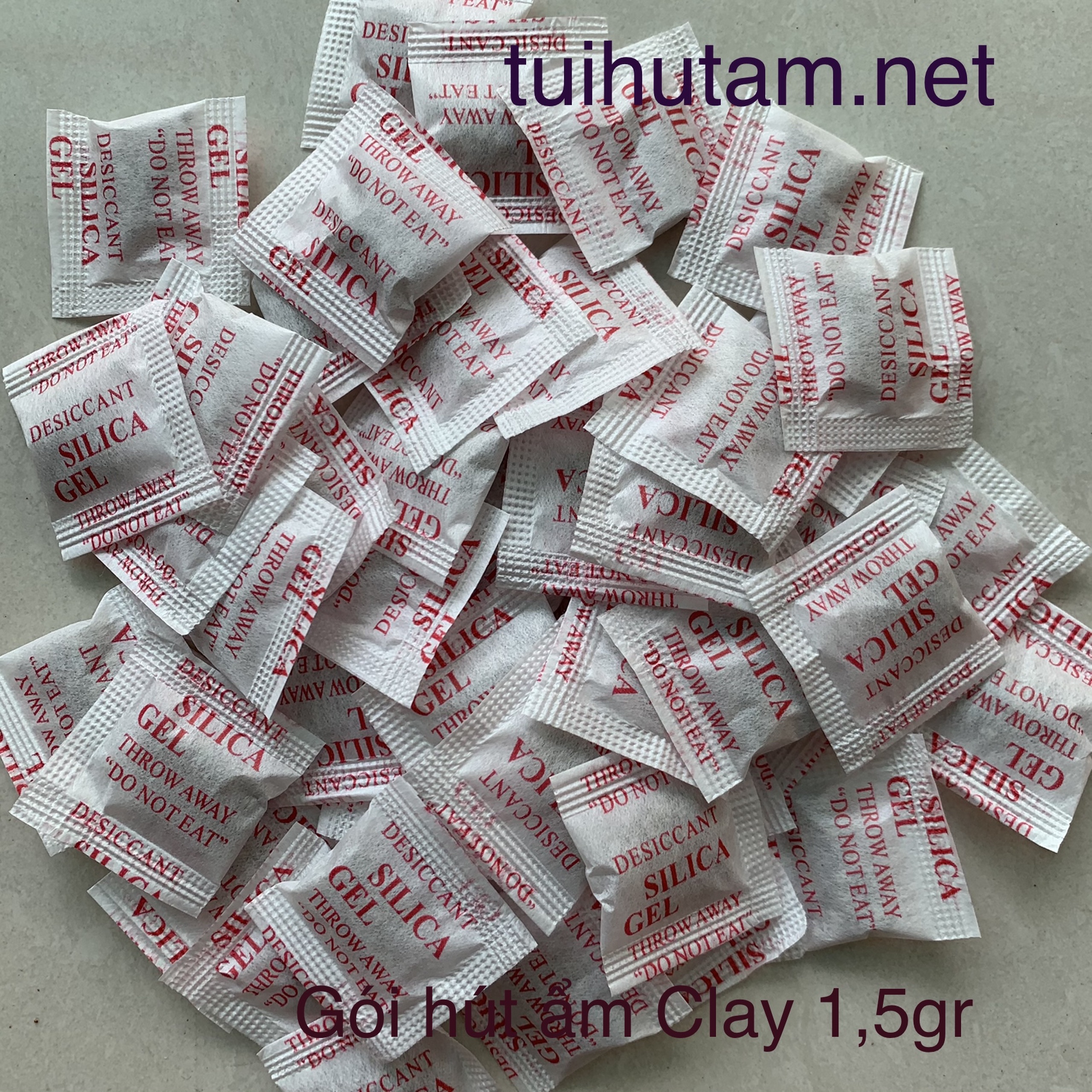 Gói hút ẩm Clay 1,5gr Gói hút ẩm Clay 1,5gr