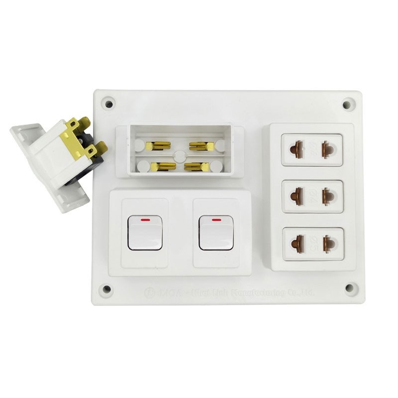 Cách đấu bảng điện 2 công tắc 3 ổ cắm tại nhà Cách đấu bảng điện 2 công tắc 3 ổ cắm tại nhà