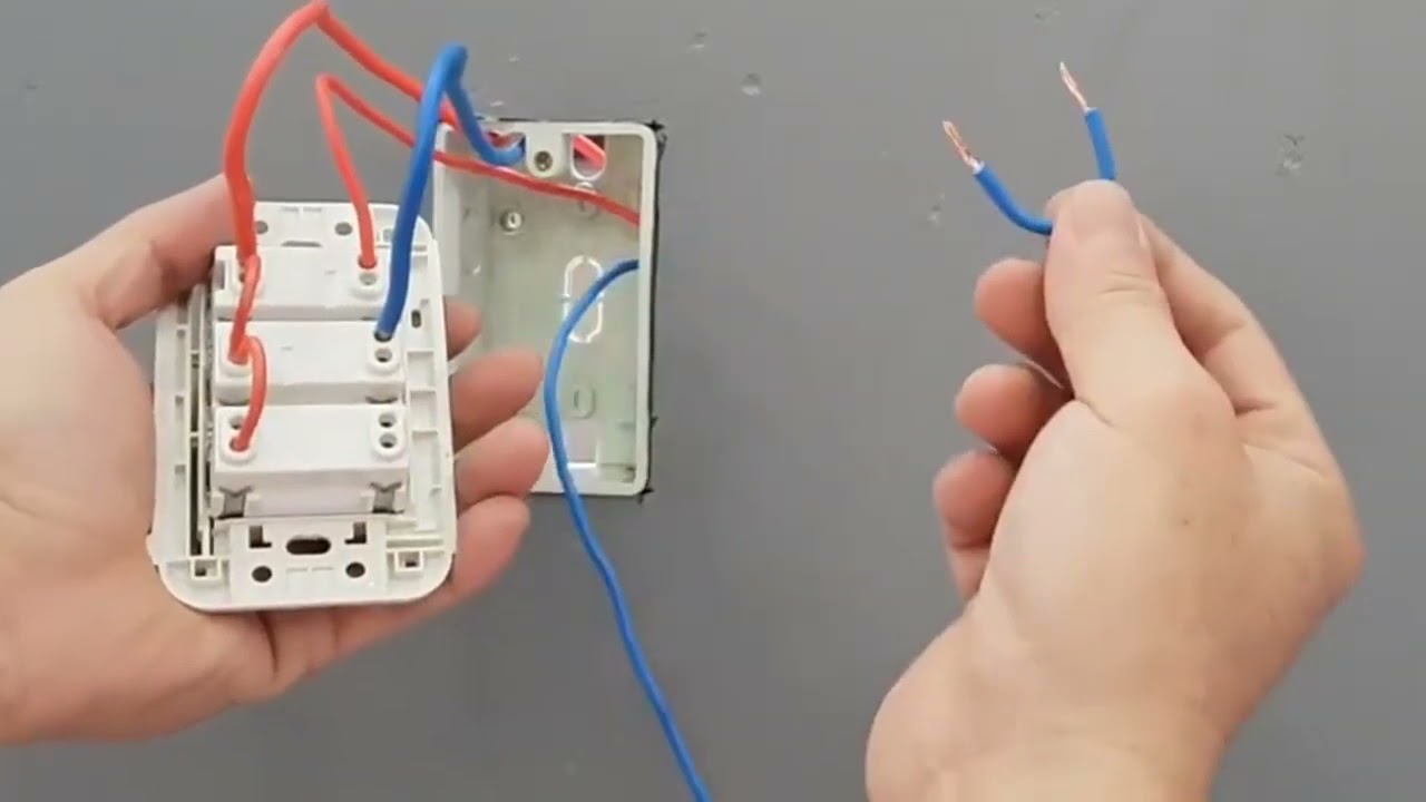 Cách đấu bảng điện 1 công tắc 2 ổ cắm tại nhà Cách đấu bảng điện 1 công tắc 2 ổ cắm tại nhà