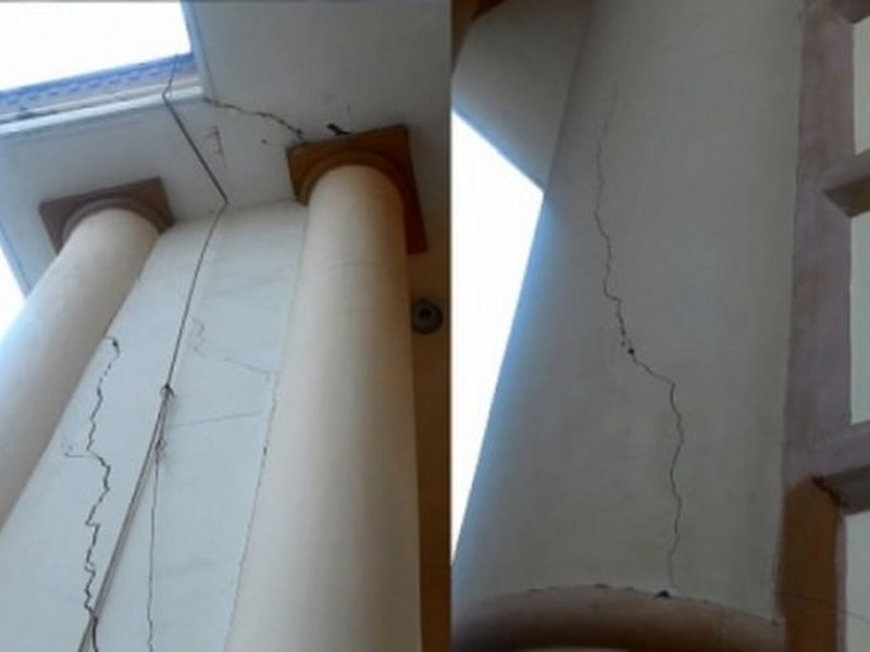 Hậu quả gây ra đối với kết cấu bên trên do lún không đều Hậu quả gây ra đối với kết cấu bên trên do lún không đều