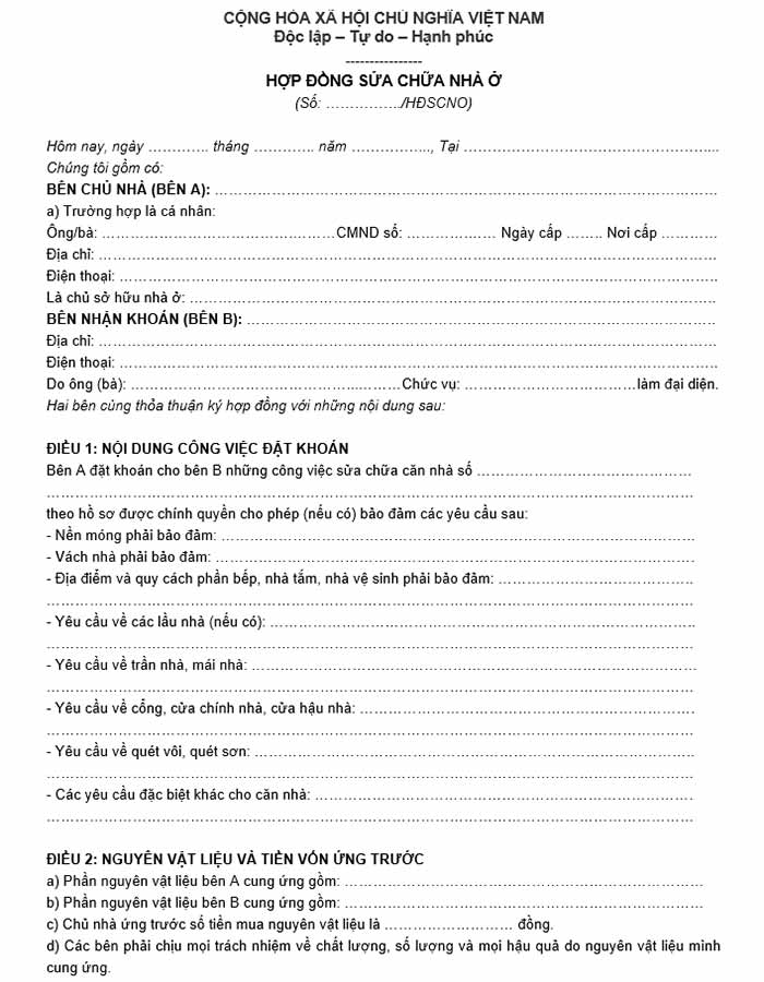 Dịch vụ sửa chữa nhà ở có ưu điểm gì nổi bật?