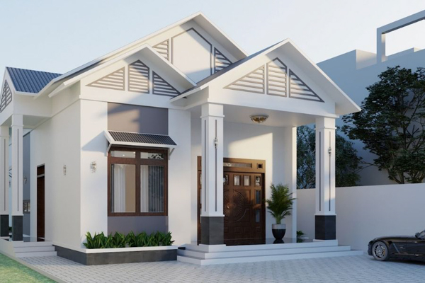 Thiết kế nội thất hiện đại trong nhà một tầng diện tích 80m2