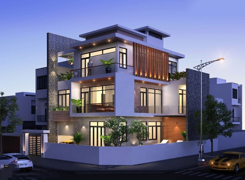 mẫu thiết kế nhà rộng 7m dài 11m