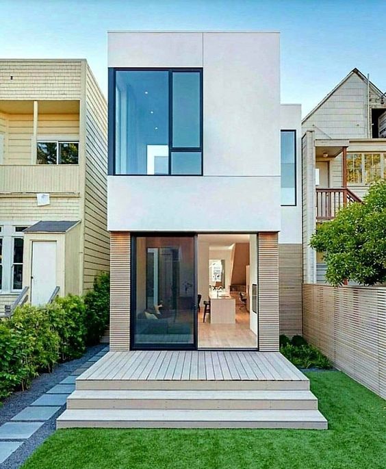 Thiết kế nhà ống 2 tầng 80m2 theo phong cách hiện đại