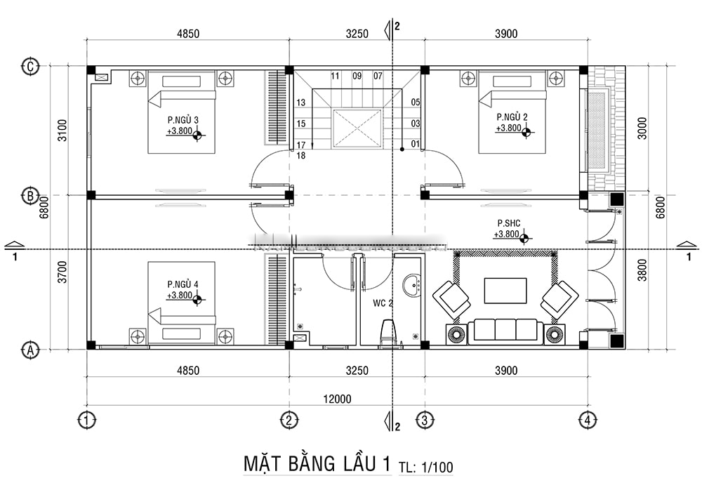 Mặt bằng thiết kế