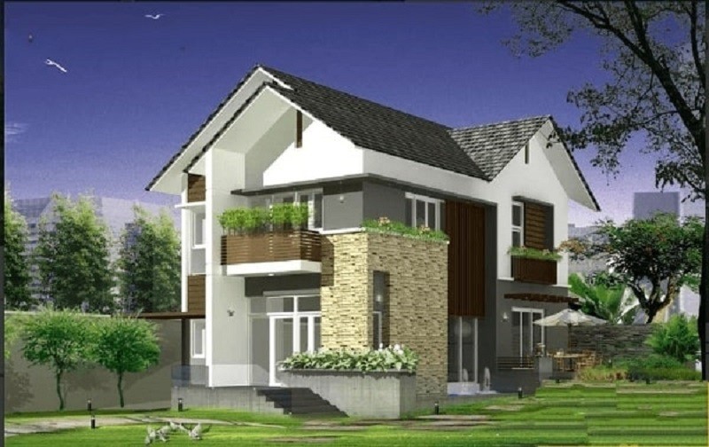 Mẫu thiết kế nhà rộng 7m dài 11m kết hợp với sân vườn