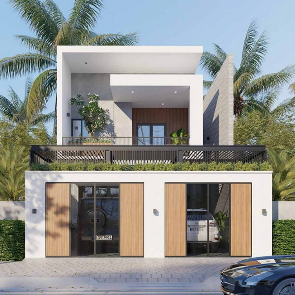 Mẫu thiết kế nhà rộng 7m dài 11m có gác lửng