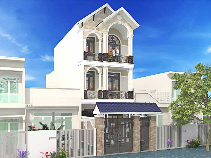 Phần ban công của nhà 7x9m