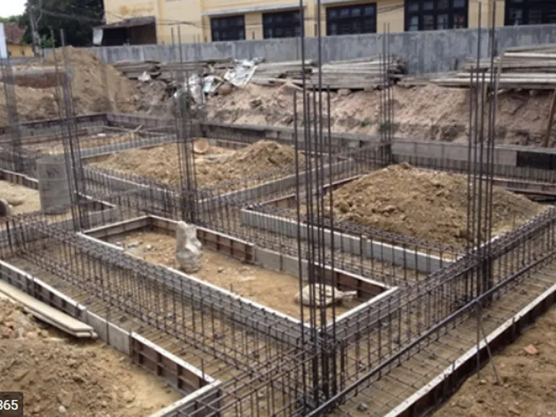 Phương pháp xử lý sai lệch vị trí móng