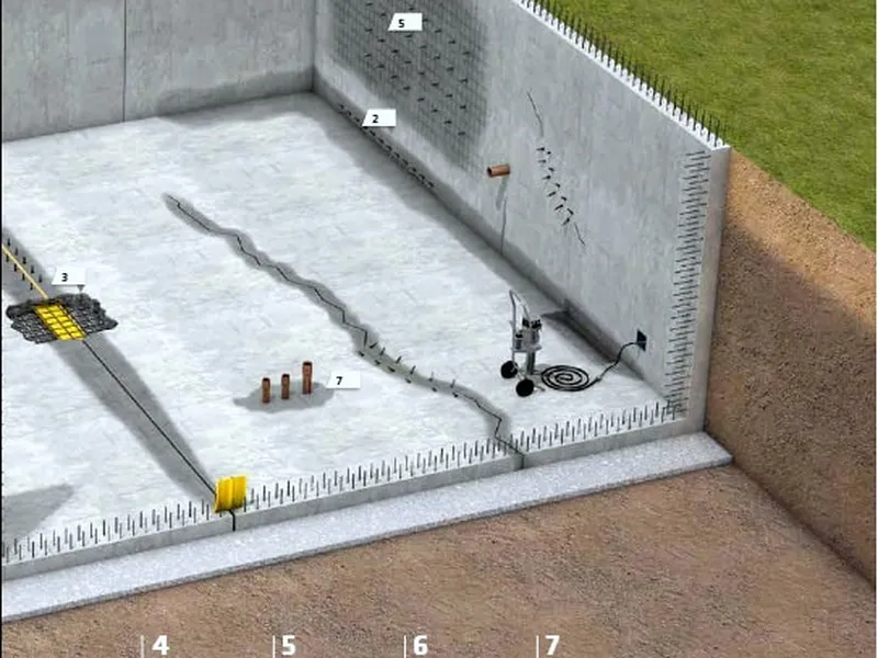 Xử lí sự cố nứt bê tông bằng phương pháp phun vữa hoá chất