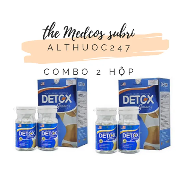 Combo 2 hộp Supercare Detox Slimming  Viên giảm cân an toàn 42 viên một hộp