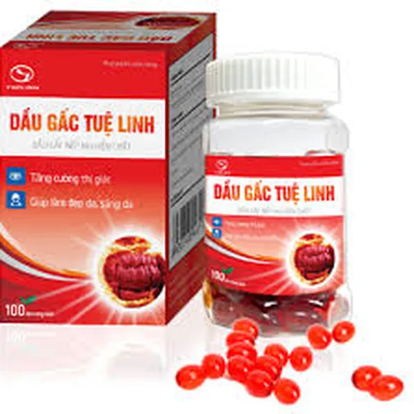 Viên gấc uống tuệ linh lọ 100v