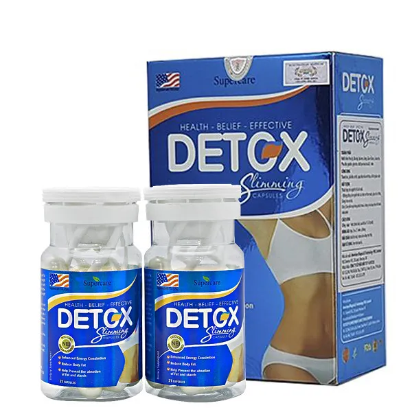 Viên giảm cân an toàn Supercare Detox Slimming hộp 2lo x lo 21vien