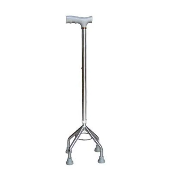 Gậy tập đi 4 chân inox với ren cố định bền và chắc chắn