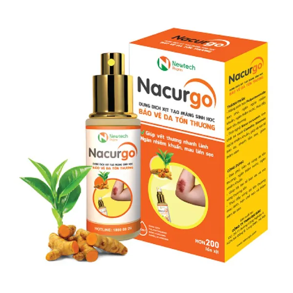 Nacurgo - Dung dịch xịt bảo vệ da