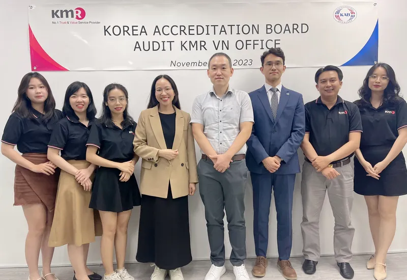 KMR VIỆT NAM TIẾP TỤC KHẲNG ĐỊNH CHẤT LƯỢNG VÀ UY TÍN TRONG LẦN ĐÁNH GIÁ ĐỊNH KỲ CỦA CƠ QUAN CÔNG NHẬN HÀN QUỐC KAB (15-17/11/2023) KMR VIỆT NAM TIẾP TỤC KHẲNG ĐỊNH CHẤT LƯỢNG VÀ UY TÍN TRONG LẦN ĐÁNH GIÁ ĐỊNH KỲ CỦA CƠ QUAN CÔNG NHẬN HÀN QUỐC KAB (15-17/11/2023)