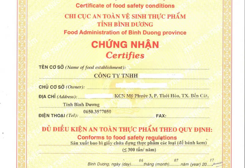 Giấy chứng nhận HACCP, ISO 22000 có thay thế được giấy đủ điều kiện vệ sinh an toàn thực phẩm (VSATTP) không? Giấy chứng nhận HACCP, ISO 22000 có thay thế được giấy đủ điều kiện vệ sinh an toàn thực phẩm (VSATTP) không?