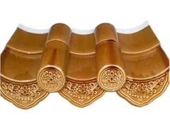 Ngói âm dương tráng men vàng