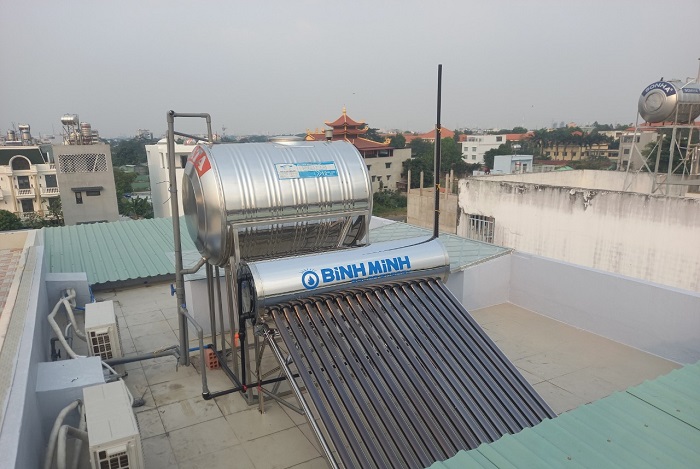 Máy nước nóng mặt trời Bình Minh 180L Máy nước nóng mặt trời Bình Minh 180L