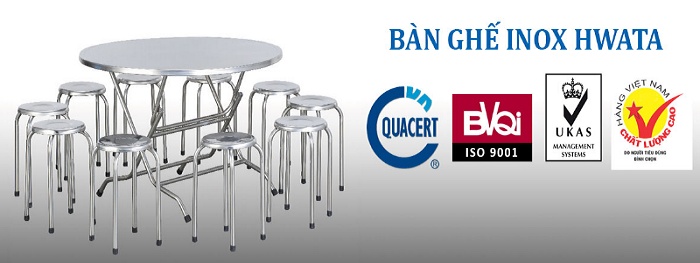Bàn ghế Hwata là sản phẩm đạt tiêu chuẩn Quốc gia Bàn ghế Hwata là sản phẩm đạt tiêu chuẩn Quốc gia