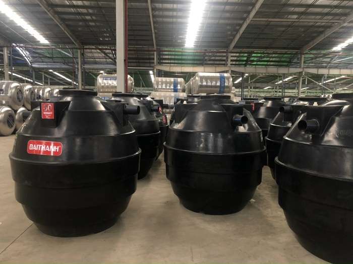 Bồn tự hoại Đại Thành 1.000L tại nhà máy Long An Bồn tự hoại Đại Thành 1.000L tại nhà máy Long An