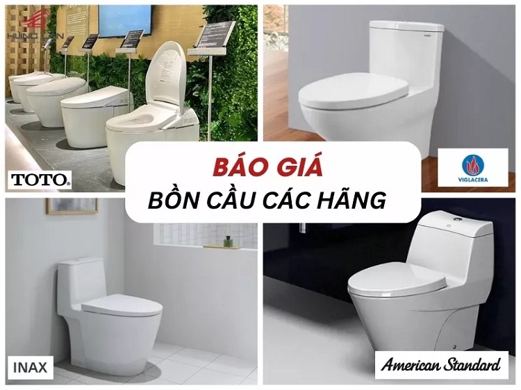 Các loại Bồn cầu vệ sinh thương hiệu Các loại Bồn cầu vệ sinh thương hiệu