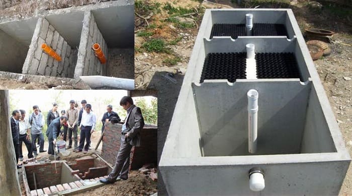 Bể tự hoại bê tông truyền thống Bể tự hoại bê tông truyền thống