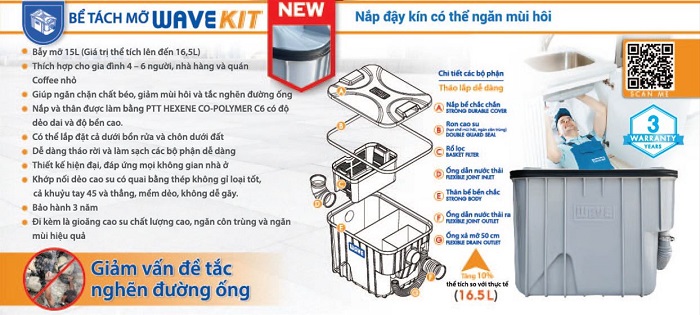 Bể tách mỡ Thái Lan Bể tách mỡ Thái Lan